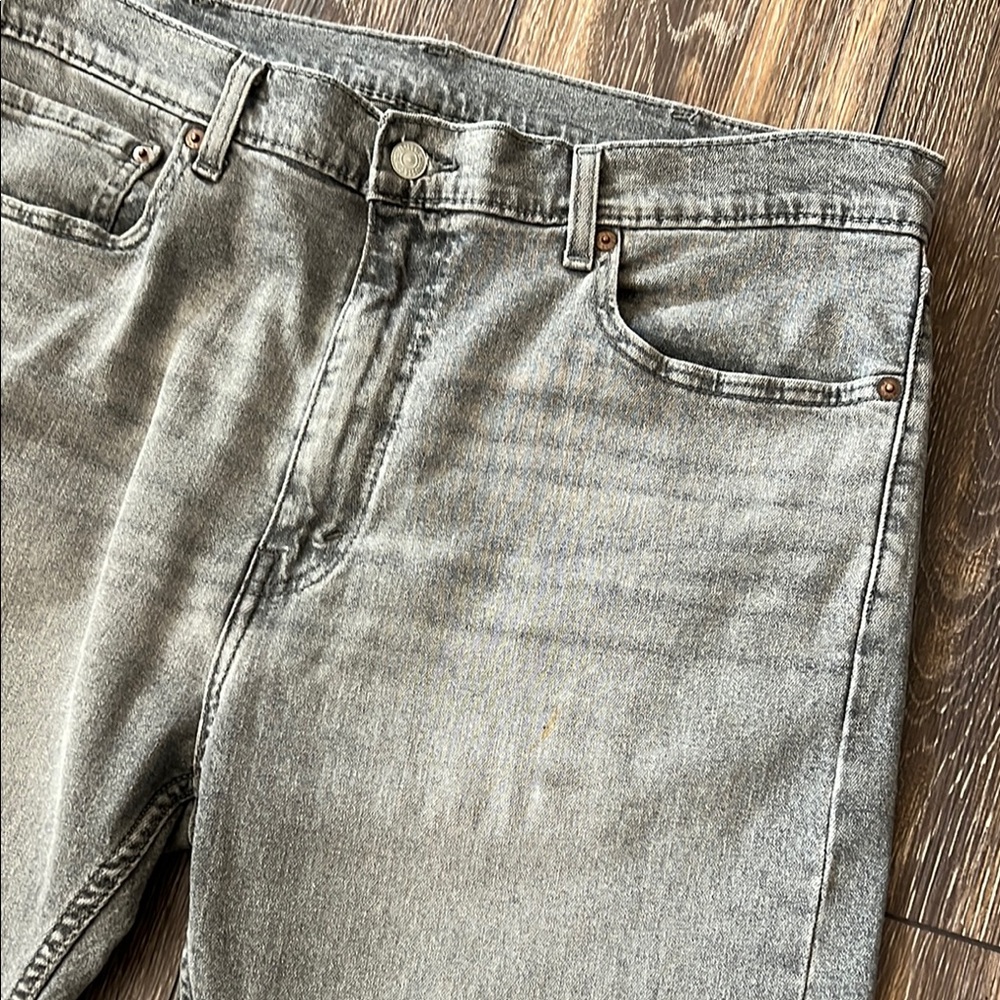 Levi's 505 Gray Mens 38 x 29 Denim Stretch Jeans - Picture 3 of 14
